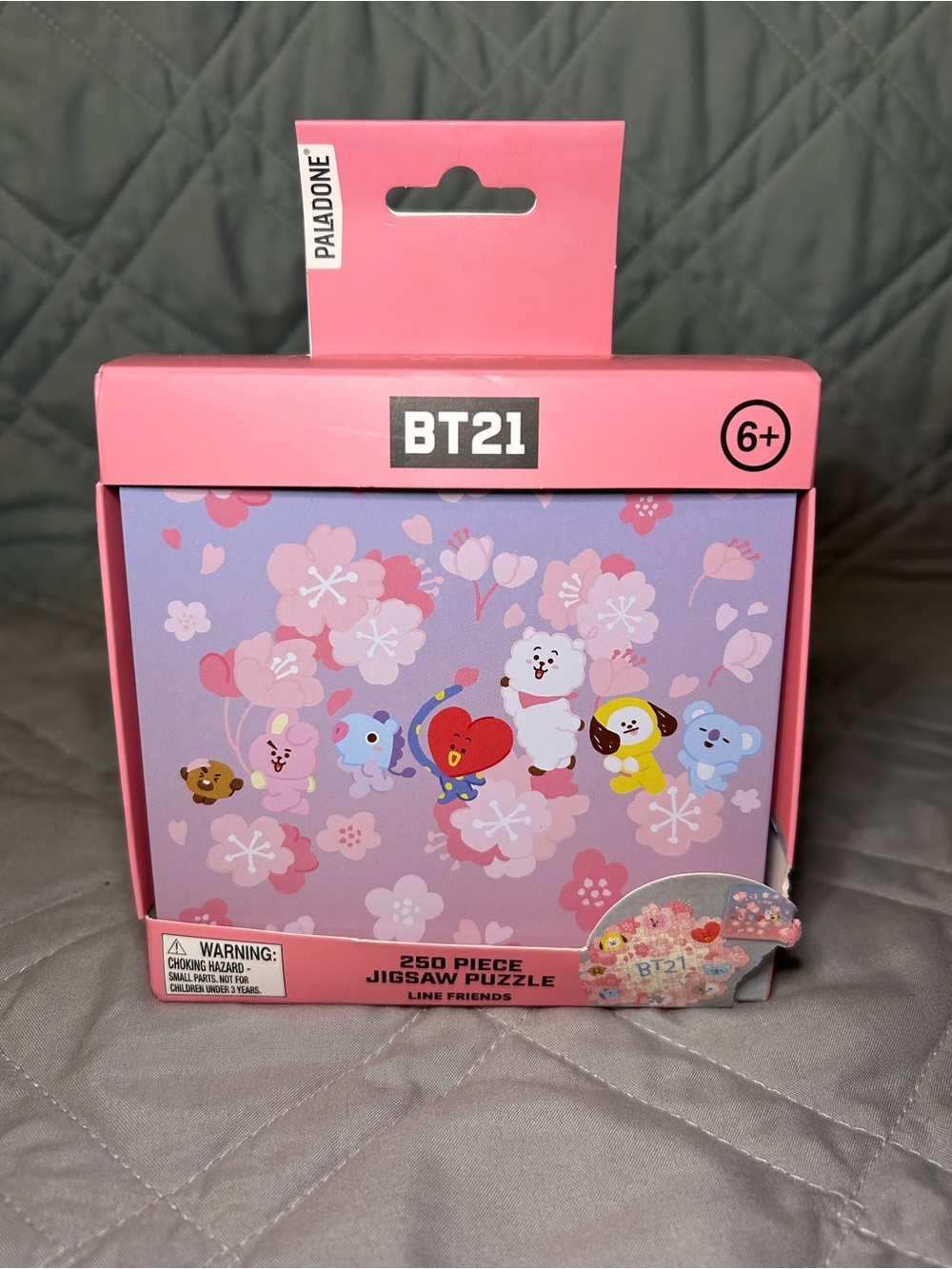 BT21 Pink Cherry Blossom 250-Piece Jigsaw Puzzle